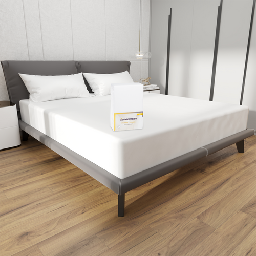 Rjuha Ergorest Cotton Satin™ 100 % bombažna satenska rjuha - snežno bela