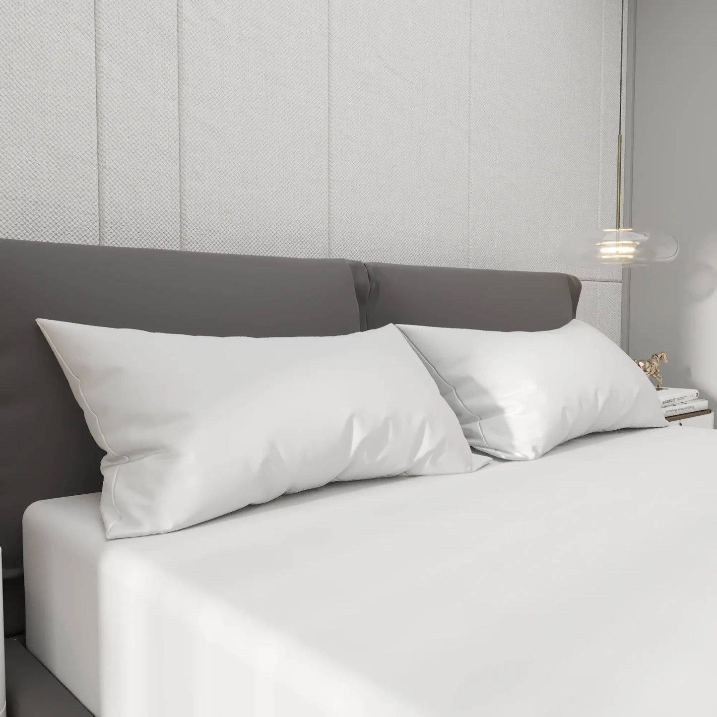 Prevleka za vzglavnik Ergorest Cotton Satin™ 50 x 70 cm – snežno bela