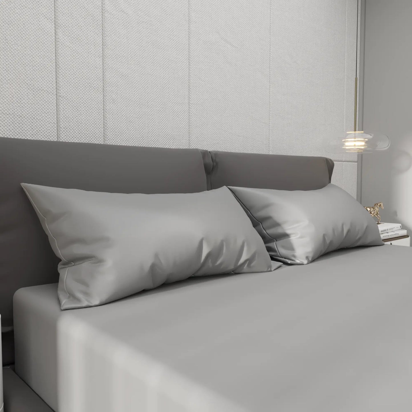 Prevleka za vzglavnik Ergorest Cotton Satin™ 50 x 70 cm – elegantno siva