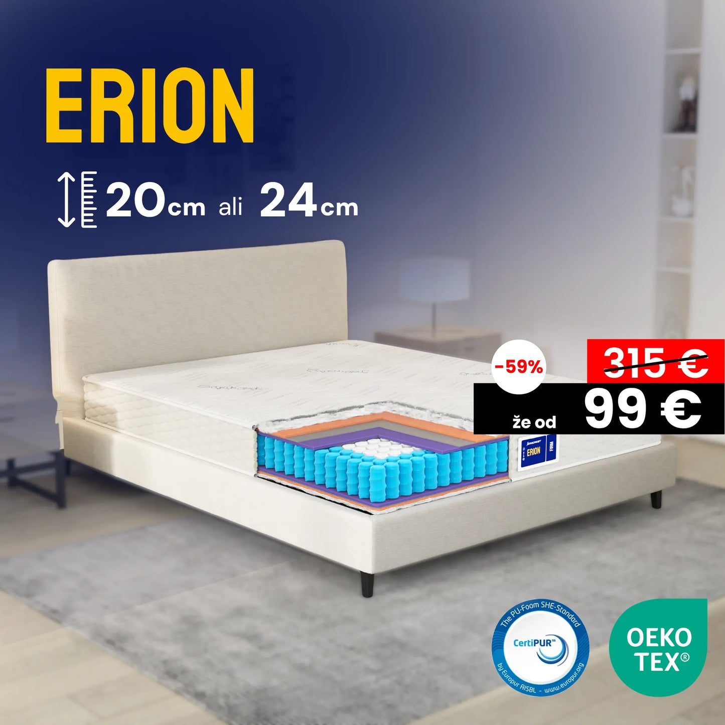 Vzmetnica Ergorest Erion