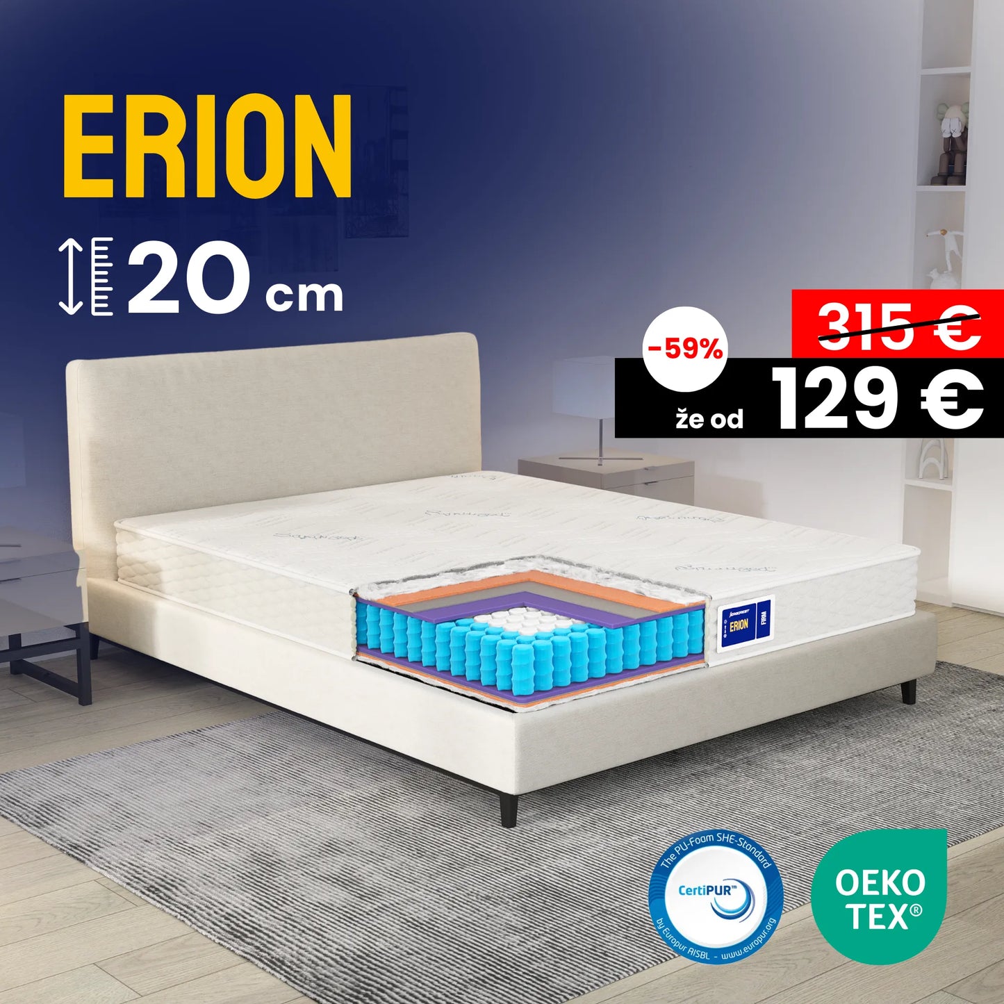 Vzmetnica Ergorest Erion