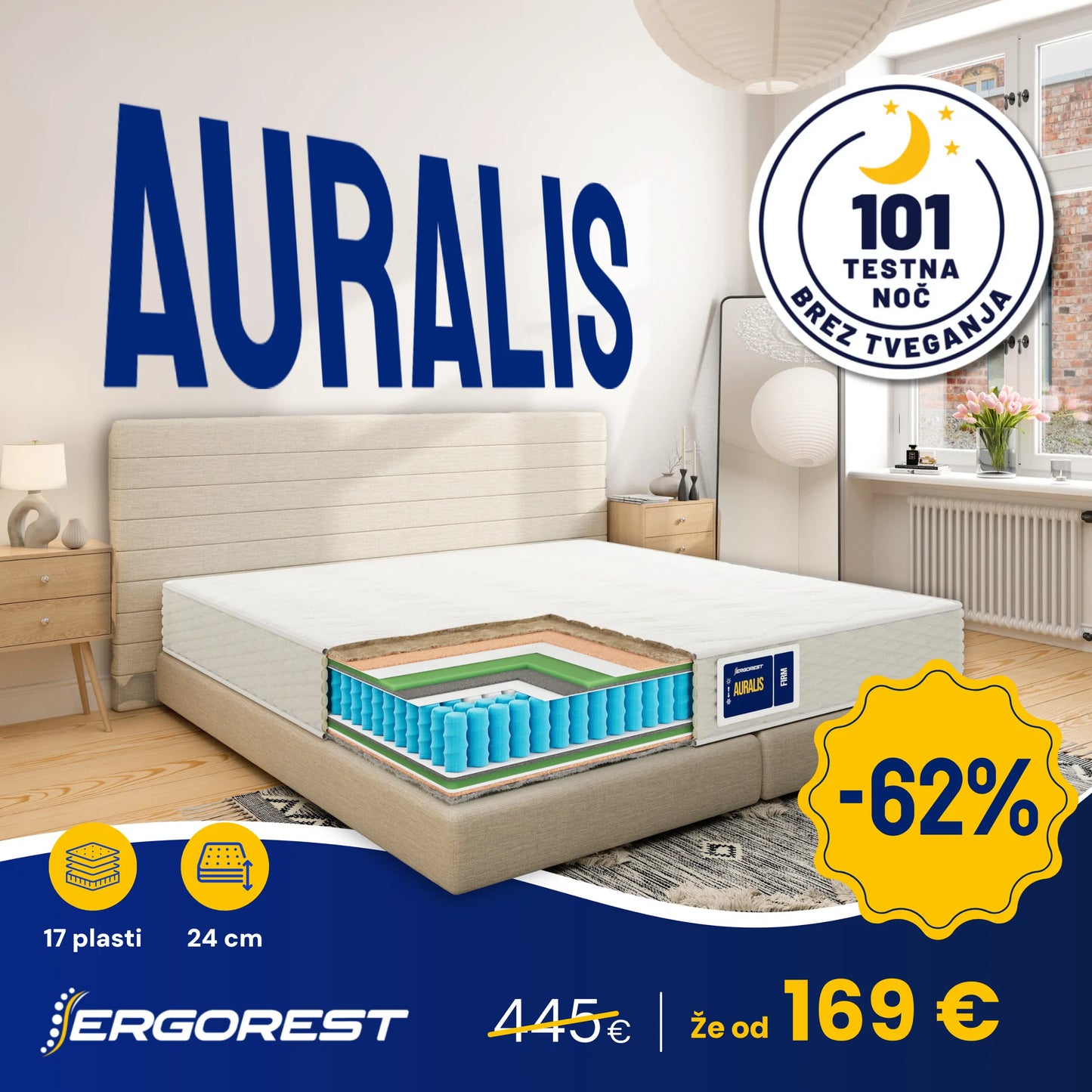 Vzmetnica Ergorest Auralis