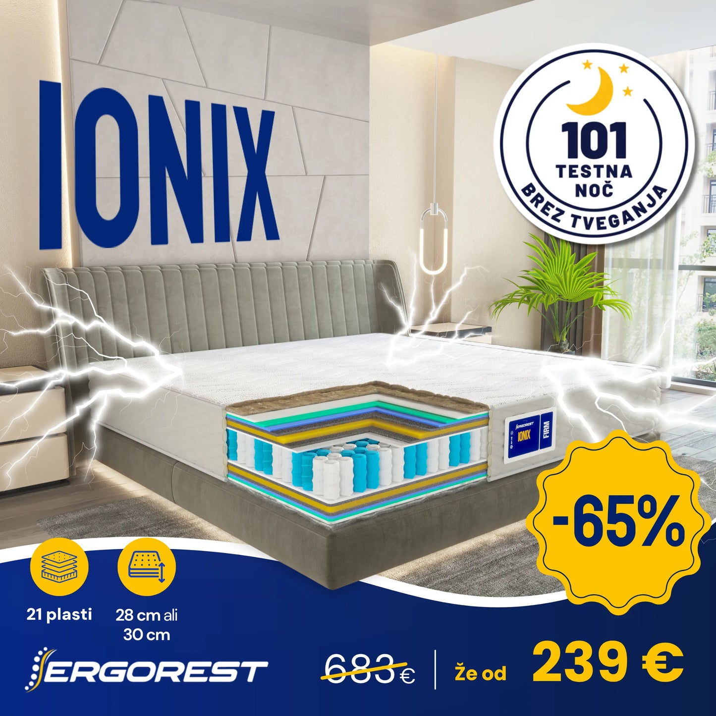 Vzmetnica Ergorest Ionix