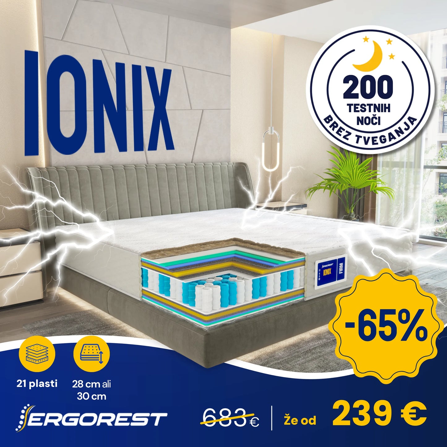 Vzmetnica Ergorest Ionix